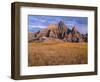 USA, South Dakota, Badlands National Park, Storm clouds over Vampire Peak-John Barger-Framed Photographic Print