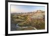 USA, South Dakota, Badlands National Park. Sunrise over eroded formations.-Jaynes Gallery-Framed Photographic Print