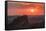 USA, South Dakota, Badlands National Park. Sunset over eroded formations.-Jaynes Gallery-Framed Stretched Canvas