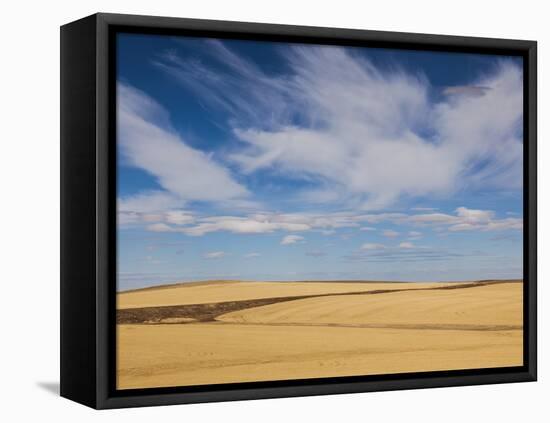 USA, South Dakota, Murdo, Prairie Landscape Off Interstate Highway I-90-Walter Bibikow-Framed Stretched Canvas
