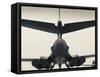 USA, South Dakota, Rapid City, South Dakota Air and Space Museum, USAF B-1B, Bomber-Walter Bibikow-Framed Stretched Canvas