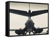 USA, South Dakota, Rapid City, South Dakota Air and Space Museum, USAF B-1B, Bomber-Walter Bibikow-Framed Stretched Canvas