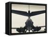 USA, South Dakota, Rapid City, South Dakota Air and Space Museum, USAF B-1B, Bomber-Walter Bibikow-Framed Stretched Canvas