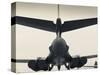 USA, South Dakota, Rapid City, South Dakota Air and Space Museum, USAF B-1B, Bomber-Walter Bibikow-Stretched Canvas