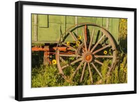 USA, South Dakota, Wild Horse Sanctuary. Close-up of Vintage Wagon-Cathy & Gordon Illg-Framed Photographic Print