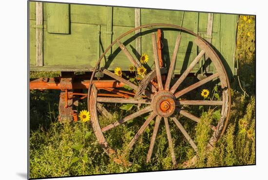 USA, South Dakota, Wild Horse Sanctuary. Close-up of Vintage Wagon-Cathy & Gordon Illg-Mounted Photographic Print