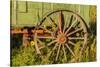 USA, South Dakota, Wild Horse Sanctuary. Close-up of Vintage Wagon-Cathy & Gordon Illg-Stretched Canvas