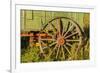 USA, South Dakota, Wild Horse Sanctuary. Close-up of Vintage Wagon-Cathy & Gordon Illg-Framed Photographic Print