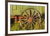 USA, South Dakota, Wild Horse Sanctuary. Close-up of Vintage Wagon-Cathy & Gordon Illg-Framed Photographic Print