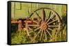 USA, South Dakota, Wild Horse Sanctuary. Close-up of Vintage Wagon-Cathy & Gordon Illg-Framed Stretched Canvas