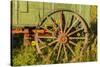 USA, South Dakota, Wild Horse Sanctuary. Close-up of Vintage Wagon-Cathy & Gordon Illg-Stretched Canvas