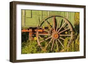 USA, South Dakota, Wild Horse Sanctuary. Close-up of Vintage Wagon-Cathy & Gordon Illg-Framed Photographic Print