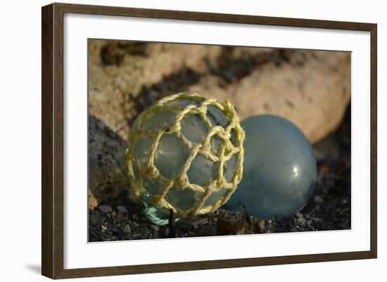 USA, Southeast Alaska Near Ketchikan, Japanese Glass Fishing Float-Savanah Stewart-Framed Photographic Print