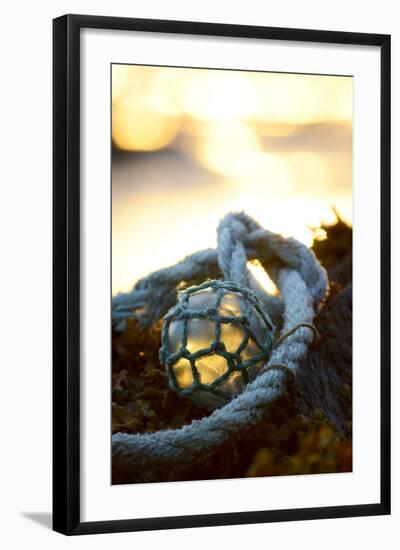 USA, Southeast Alaska Near Ketchikan, Japanese Glass Fishing Float-Savanah Stewart-Framed Photographic Print