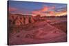 Usa, Southwest,Nevada, Valley of Fire, State Park, Fire Wave-Christian Heeb-Stretched Canvas