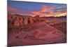 Usa, Southwest,Nevada, Valley of Fire, State Park, Fire Wave-Christian Heeb-Mounted Photographic Print