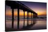 USA, St. Augustine, St. John's Pier at Sunrise-Rona Schwarz-Stretched Canvas