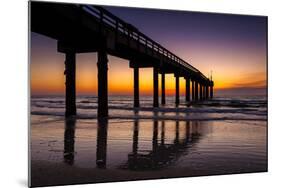 USA, St. Augustine, St. John's Pier at Sunrise-Rona Schwarz-Mounted Photographic Print