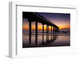 USA, St. Augustine, St. John's Pier at Sunrise-Rona Schwarz-Framed Photographic Print