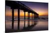 USA, St. Augustine, St. John's Pier at Sunrise-Rona Schwarz-Stretched Canvas