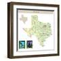 Usa States Series: Texas-IndianSummer-Framed Art Print