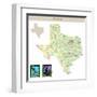 Usa States Series: Texas-IndianSummer-Framed Art Print