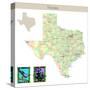 Usa States Series: Texas-IndianSummer-Stretched Canvas
