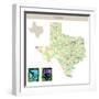 Usa States Series: Texas-IndianSummer-Framed Art Print