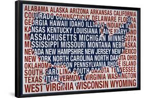 USA States-null-Framed Poster