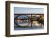 USA, Tennessee. Appalachia, Tennessee River Basin, Knoxville, bridge over Tennessee River-Alison Jones-Framed Photographic Print