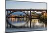 USA, Tennessee. Appalachia, Tennessee River Basin, Knoxville, bridge over Tennessee River-Alison Jones-Mounted Photographic Print