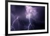 USA, Tennessee. Composite of Cloud-To-Cloud Lightning Bolts-Jaynes Gallery-Framed Photographic Print