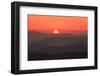 USA, Tennessee, Great Smoky Mountain National Park, Sunset behind mountains-Joanne Wells-Framed Photographic Print