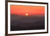 USA, Tennessee, Great Smoky Mountain National Park, Sunset behind mountains-Joanne Wells-Framed Premium Photographic Print