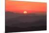 USA, Tennessee, Great Smoky Mountain National Park, Sunset behind mountains-Joanne Wells-Mounted Premium Photographic Print