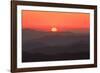 USA, Tennessee, Great Smoky Mountain National Park, Sunset behind mountains-Joanne Wells-Framed Photographic Print