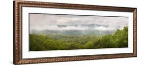 USA, Tennessee, Great Smoky Mountains National Park. Misty Morning Panoramic-Jaynes Gallery-Framed Photographic Print