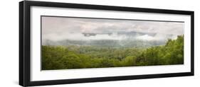 USA, Tennessee, Great Smoky Mountains National Park. Misty Morning Panoramic-Jaynes Gallery-Framed Photographic Print