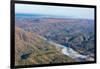 USA, Tennessee. Morning fog Hiwassee River, Blue Ridge fall color-Trish Drury-Framed Photographic Print
