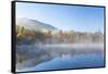 USA, Tennessee. Morning Fog on Indian Boundary Lake-Don Paulson-Framed Stretched Canvas