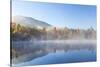 USA, Tennessee. Morning Fog on Indian Boundary Lake-Don Paulson-Stretched Canvas