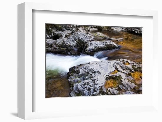 USA, Tennessee. Reflections along the Little River in the Smoky Mountains.-Joanne Wells-Framed Photographic Print