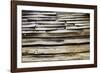 USA, Tennessee, Wood on old cabin in Great Smokey Mountains NP.-Joanne Wells-Framed Photographic Print