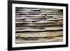 USA, Tennessee, Wood on old cabin in Great Smokey Mountains NP.-Joanne Wells-Framed Photographic Print