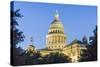 USA, Texas, Austin. Capitol Building dome with the Goddess of Liberty.-Randa Bishop-Stretched Canvas