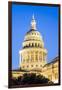 USA, Texas, Austin. Capitol Building dome with the Goddess of Liberty.-Randa Bishop-Framed Photographic Print