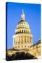 USA, Texas, Austin. Capitol Building dome with the Goddess of Liberty.-Randa Bishop-Stretched Canvas