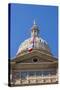 USA, Texas, Austin. Capitol Building dome with the Goddess of Liberty.-Randa Bishop-Stretched Canvas
