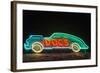 USA, Texas, Austin. Neon sign for Doc's Motorworks.-Randa Bishop-Framed Photographic Print