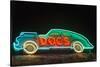 USA, Texas, Austin. Neon sign for Doc's Motorworks.-Randa Bishop-Stretched Canvas